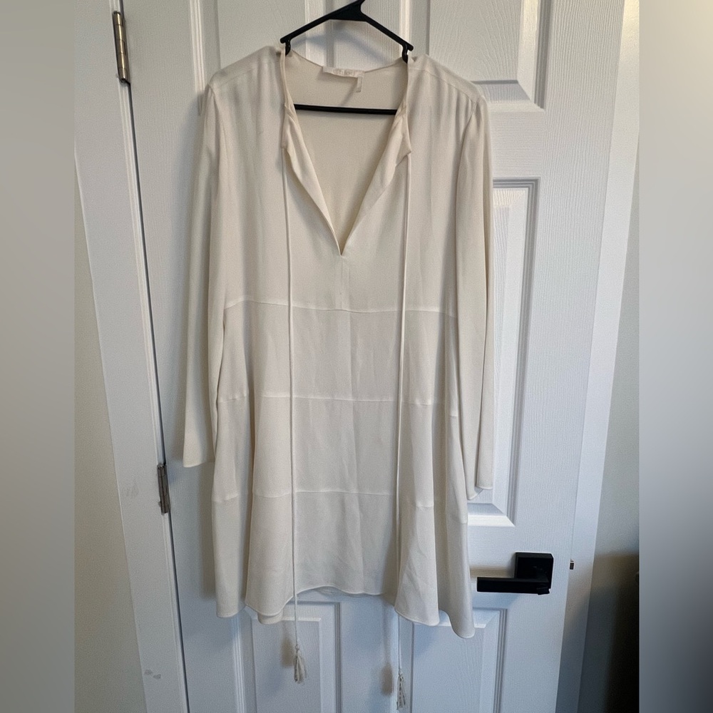 Chloe Tie Neck Mini Dress